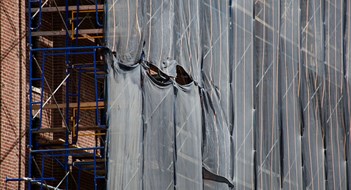 Exterior Projects, Interior Problems Brick building under renovations in Boston, MA