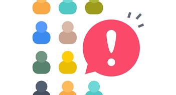 Conflict Resolution Information Gathering icon in vector. Logotype